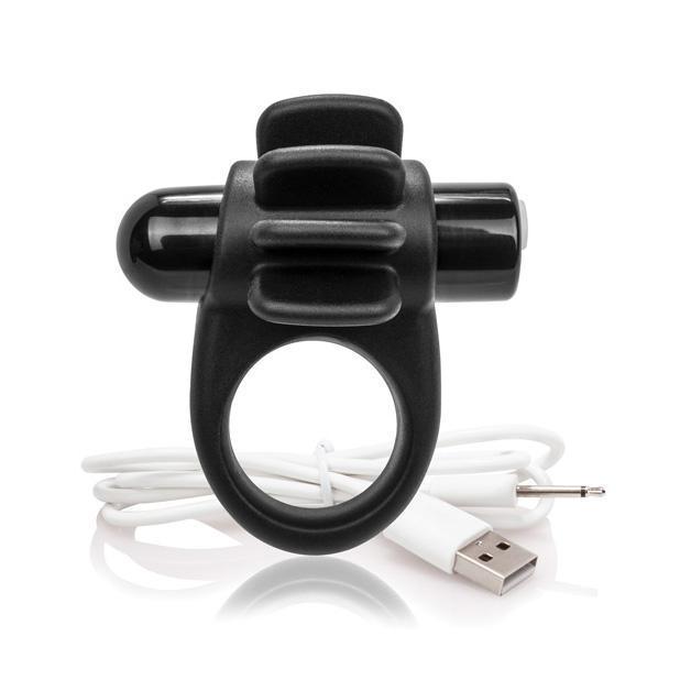 The Screaming O - Charged Skooch Rechargeable Silicone Cock Ring (Black) Silicone Cock Ring (Vibration) Rechargeable Singapore