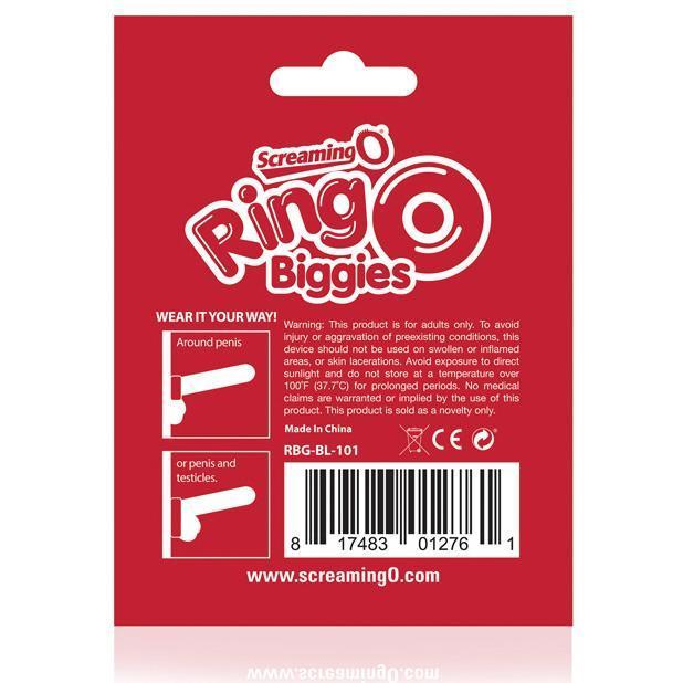 The Screaming O - RingO Biggies Rubber Cock Ring (Black) Rubber Cock Ring (Non Vibration) Singapore