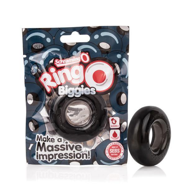 The Screaming O - RingO Biggies Rubber Cock Ring (Black) Rubber Cock Ring (Non Vibration) Singapore