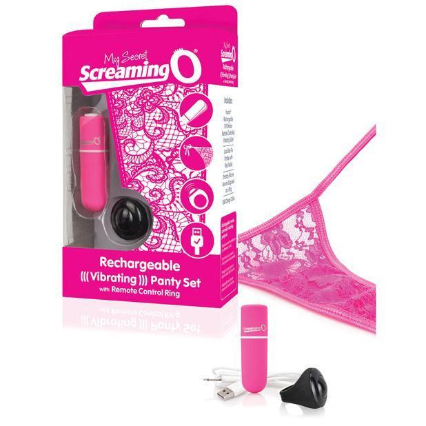 The Screaming O - My Secret Rechargeable Remote Control Panty Vibrator (Pink) Lingerie (Vibration) Rechargeable Singapore