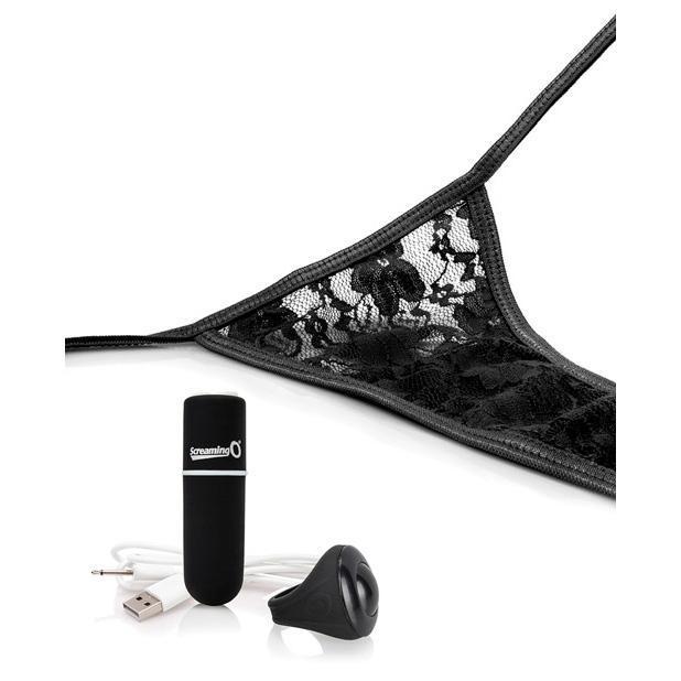 The Screaming O - My Secret Rechargeable Remote Control Panty Vibrator (Black) Lingerie (Vibration) Rechargeable Singapore