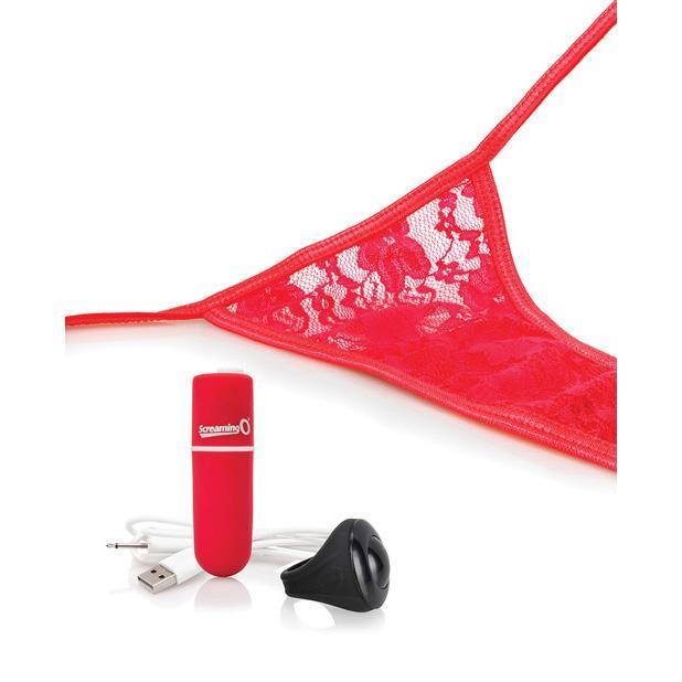 The Screaming O - My Secret Rechargeable Remote Control Panty Vibrator (Red) Lingerie (Vibration) Rechargeable Singapore