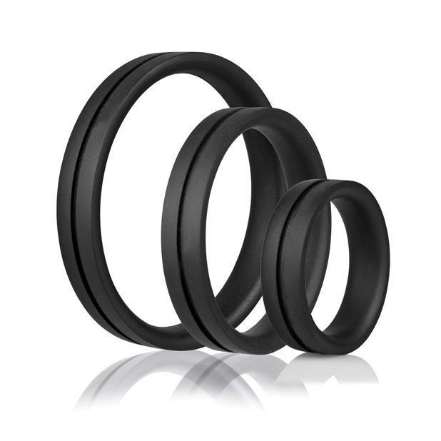 The Screaming O - RingO Pro 3 Soft Stretchy Cock Rings (Black) Silicone Cock Ring (Non Vibration) Singapore