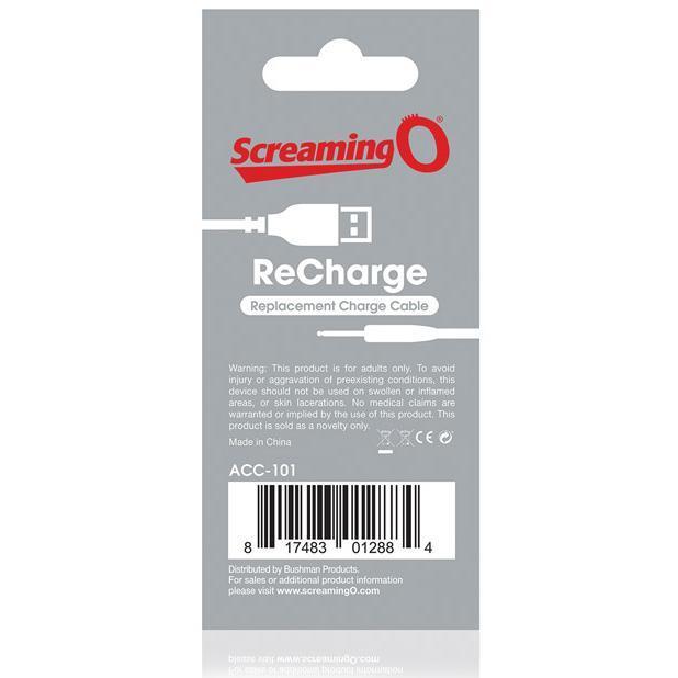 TheScreamingO - ReCharge Replacement Charging Cable (White) Accessories Singapore