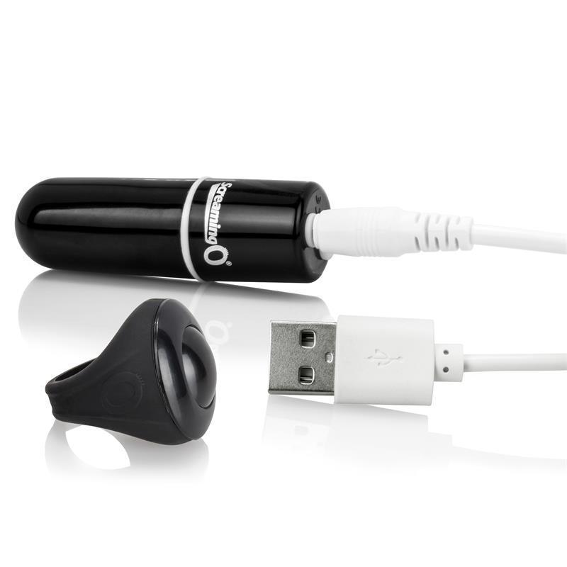 TheScreamingO - Vooom Rechargeable Remote Control Mini Vibe (Black) Bullet (Vibration) Rechargeable Singapore