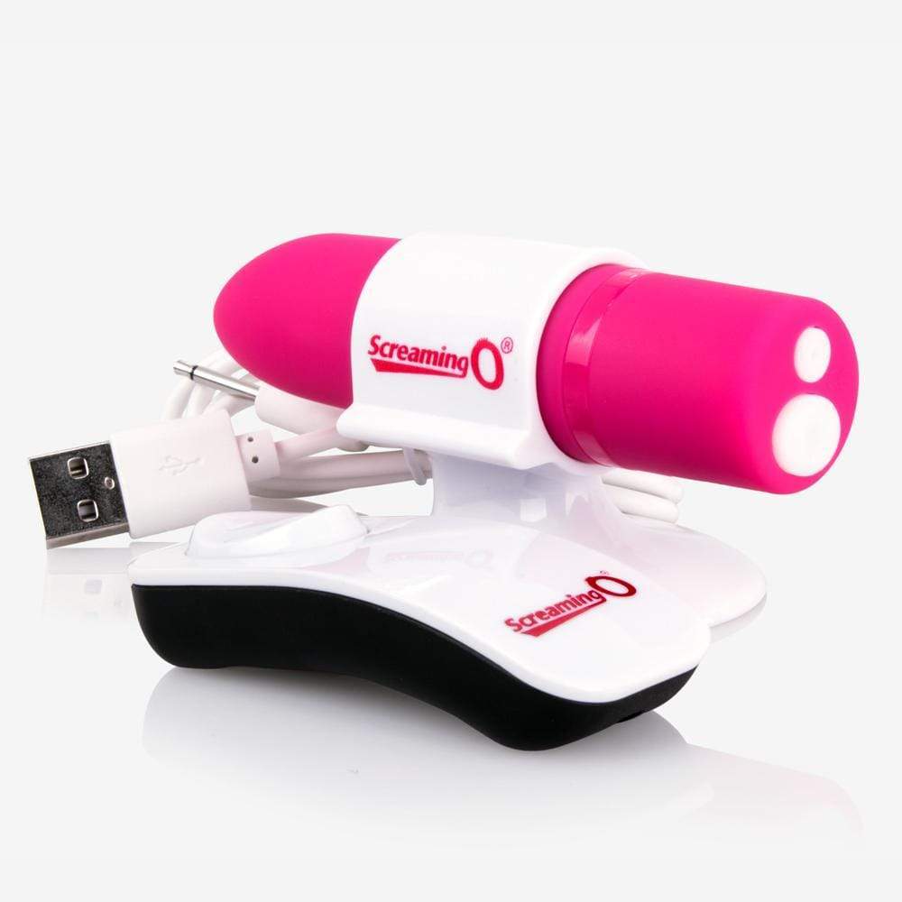 TheScreamingO - Charged Positive Remote Control Vibrator (Pink) Bullet (Vibration) Rechargeable