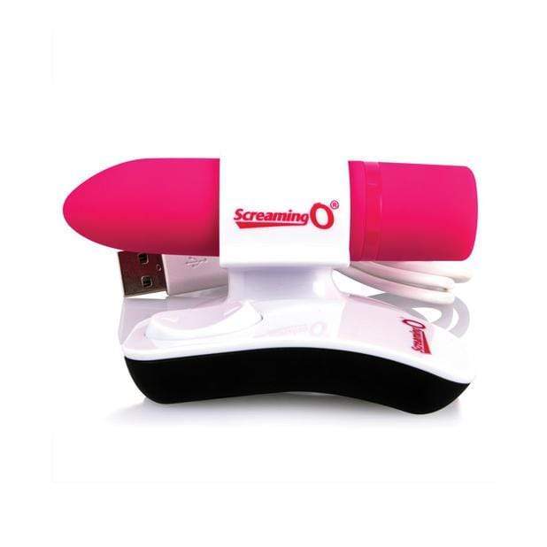 TheScreamingO - Charged Positive Remote Control Vibrator (Pink) Bullet (Vibration) Rechargeable