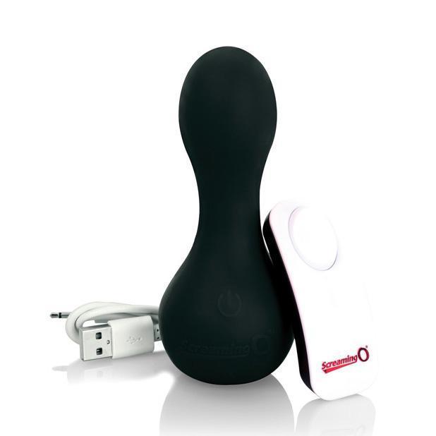 The Screaming O - Affordable Rechargeable Moove RC Flexible Vibrator (Black) Non Realistic Dildo w/o suction cup (Vibration) Rechargeable Singapore