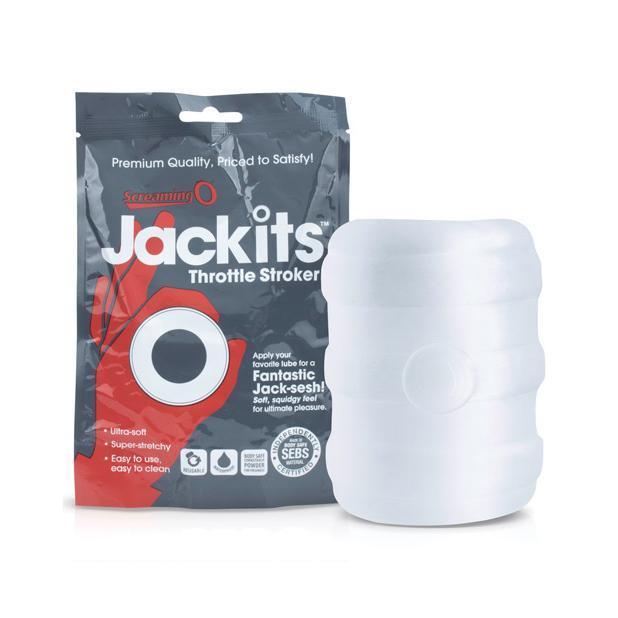 TheScreamingO - Jackits Throttle Soft Stroker (Clear) Masturbator Soft Stroker (Non Vibration) Singapore