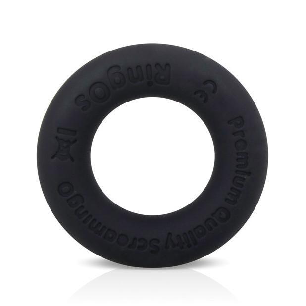 TheScreamingO - RingO Ritz Soft Silicone Cock Ring (Black) Silicone Cock Ring (Non Vibration) Singapore