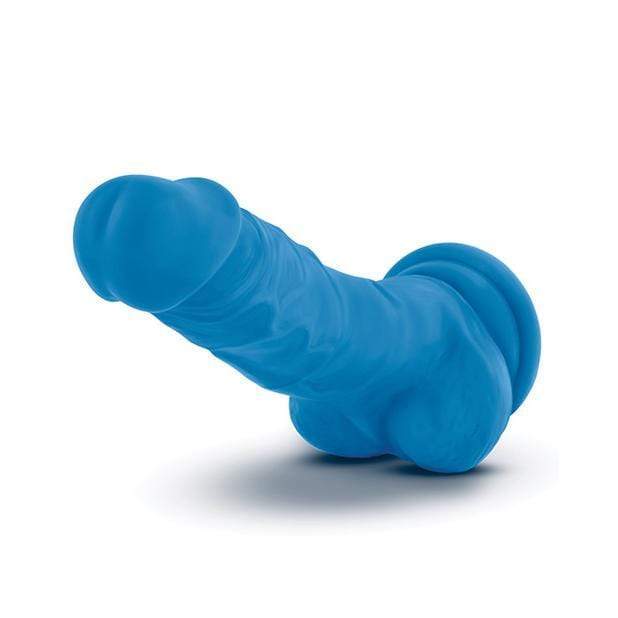 Blush Novelties - Neo Dual Density Realistic Cock with Balls 7.5" (Blue) Realistic Dildo with suction cup (Non Vibration) 819835021537 CherryAffairs