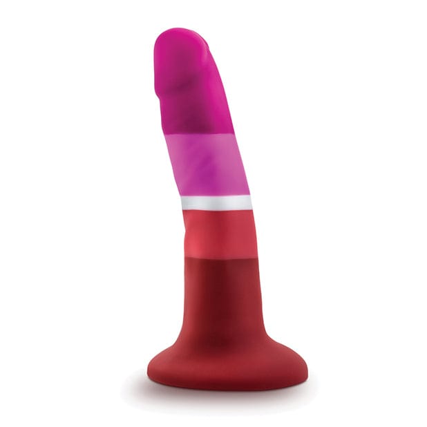 Blush Novelties - Avant P3 Lesbian Pride Beauty Silicone Dong Realistic Dildo 5.5" (Multi Colour) Realistic Dildo with suction cup (Non Vibration) 622620378 CherryAffairs