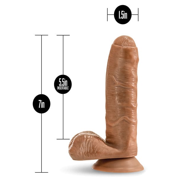 Blush Novelties - Loverboy Derek the Bartender Realistic Dildo with Balls 7" (Mocha) Realistic Dildo with suction cup (Non Vibration) 622616055 CherryAffairs