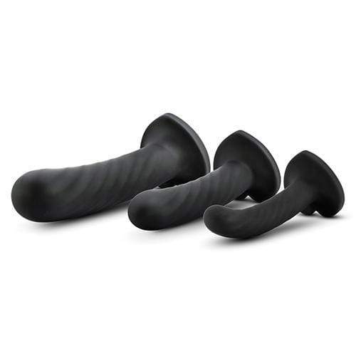 Blush Novelties - Temptasia Twist Kit Set of 3 Dildo (Black) G Spot Dildo (Non Vibration) 819835022602 CherryAffairs