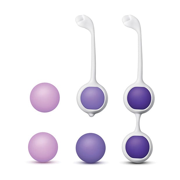 Blush Novelties - Wellness Progressive Kegel Training Kit (Purple) Kegel Balls (Non Vibration) 622622621 CherryAffairs