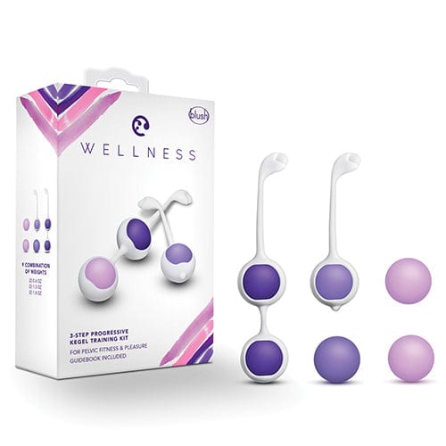 Blush Novelties - Wellness Progressive Kegel Training Kit (Purple) Kegel Balls (Non Vibration) 622622621 CherryAffairs