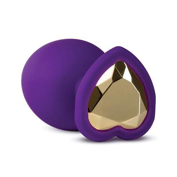Blush Novelties - Temptasia Bling Anal Plug with Gem Medium (Purple) Anal Plug (Non Vibration) 819835024477 CherryAffairs