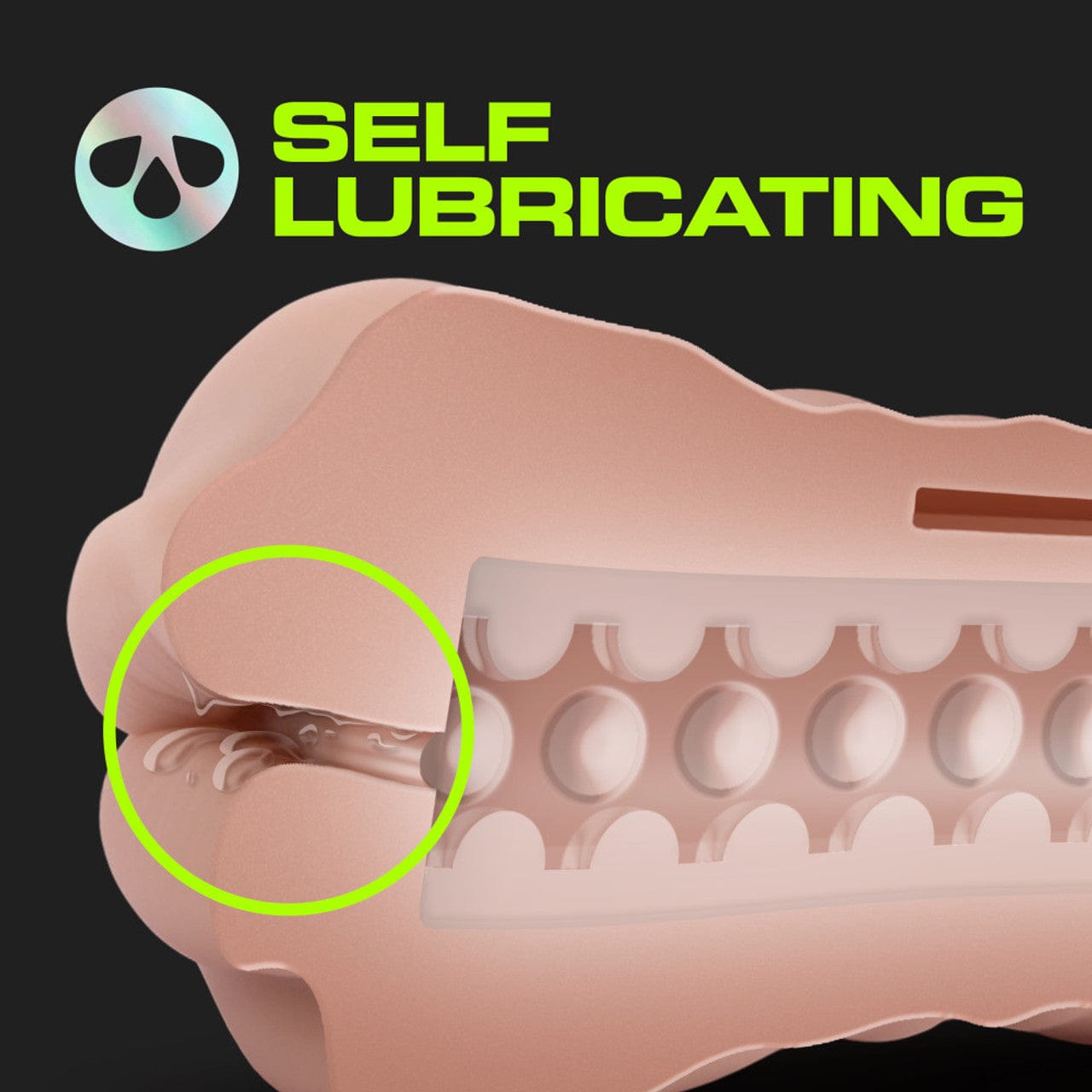 Blush Novelties - M for Men Self Lubricating Vibrating Stroker Masturbator Sleeve Kit (Beige) Masturbator Soft Stroker (Vibration) Non Rechargeable 622622987 CherryAffairs