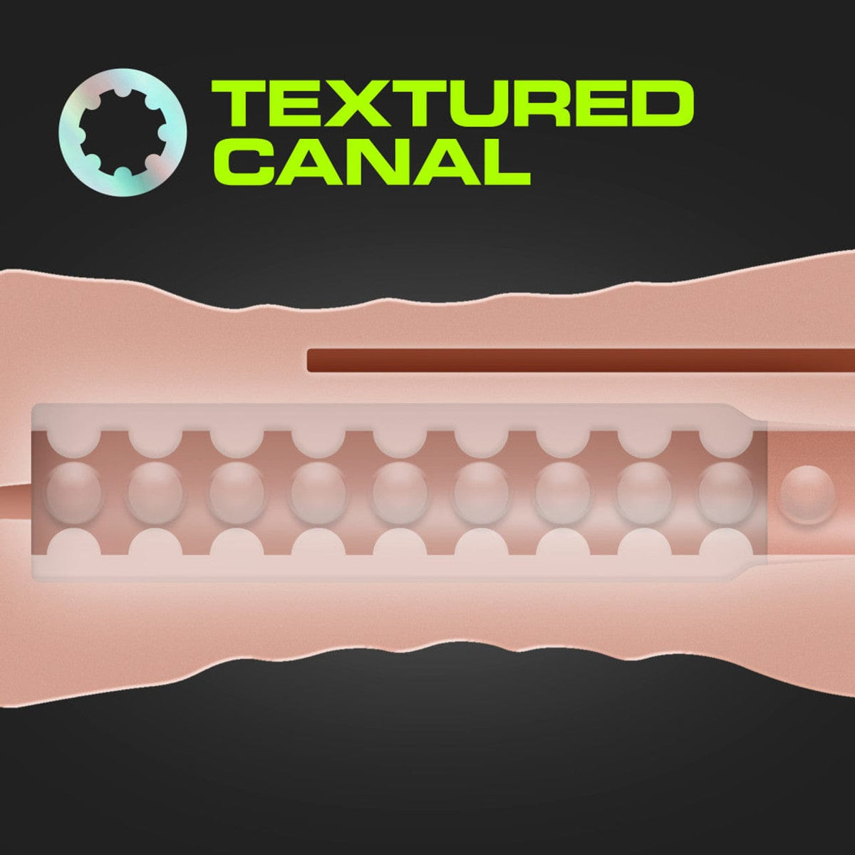 Blush Novelties - M for Men Self Lubricating Vibrating Stroker Masturbator Sleeve Kit (Beige) Masturbator Soft Stroker (Vibration) Non Rechargeable 622622987 CherryAffairs