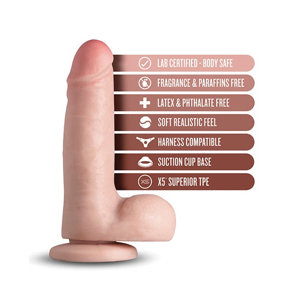 Blush Novelties - Loverboy K Pop Star Realistic Dildo with Balls 7.25" (Beige) Realistic Dildo with suction cup (Non Vibration) CherryAffairs