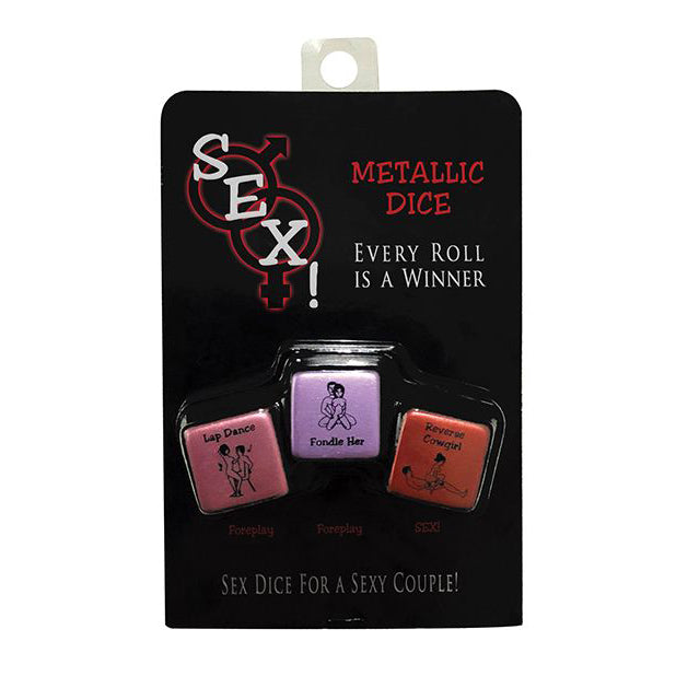 Kheper Games - Metallic Sex Dice Couple Game - Games