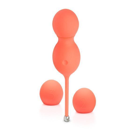 We-Vibe - Bloom Vibrating Kegel Balls (Orange) Remote Control Kegel Balls (Vibration) Rechargeable - CherryAffairs Singapore
