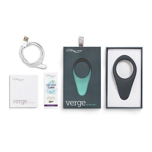We-Vibe - Verge Vibrating Cock Ring (Slate) Silicone Cock Ring (Vibration) Rechargeable - CherryAffairs Singapore