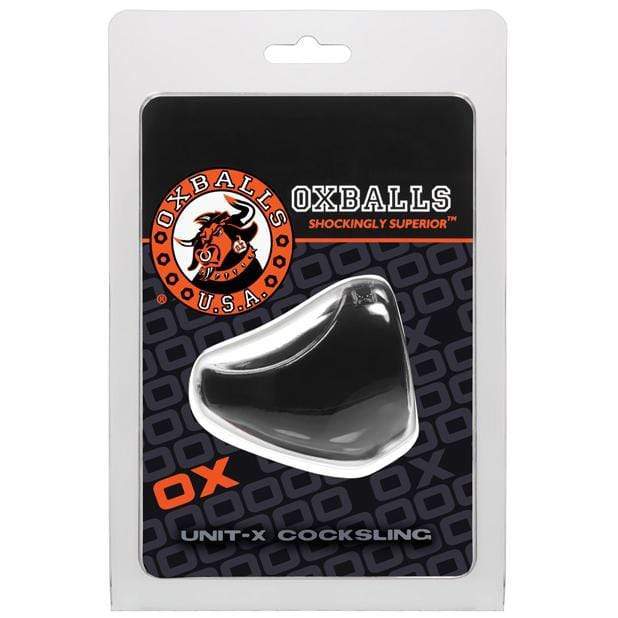 Oxballs - Unit X Cock Sling Cock Sleeve (Black) Cock Sleeves (Non Vibration) 840215100313 CherryAffairs