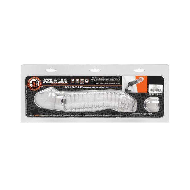 Oxballs - Muscle Cock Sheath Silicone Cock Sleeve (Clear) Cock Sleeves (Non Vibration) Singapore