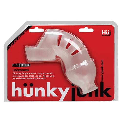 Oxballs - Huj Hunky Junk Lockdown Silicone Chastity Cage (Ice) Silicone Cock Cage (Non Vibration) 840215119841 CherryAffairs
