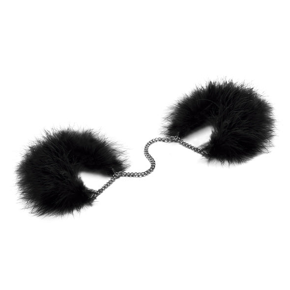 Bijoux Indiscrets - Za Za Zu Feather Handcuffs - BI1016 / Black - Hand/Leg Cuffs