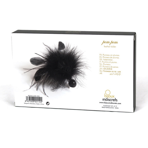 Bijoux Indiscrets - Pom Pom Feather Tickler - Black - Tickler