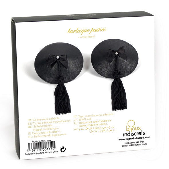 Bijoux Indiscrets - Burlesque Pasties (Black) - Black - Nipple Covers