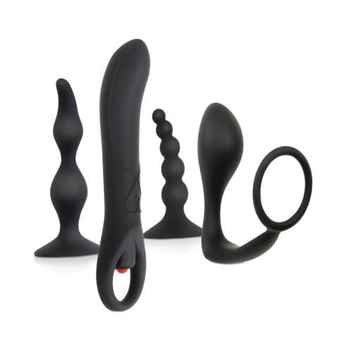 Zero Tolerance - Intro to Prostate Anal Kit (Black) Anal Kit (Vibration) Non Rechargeable 844477009889 CherryAffairs