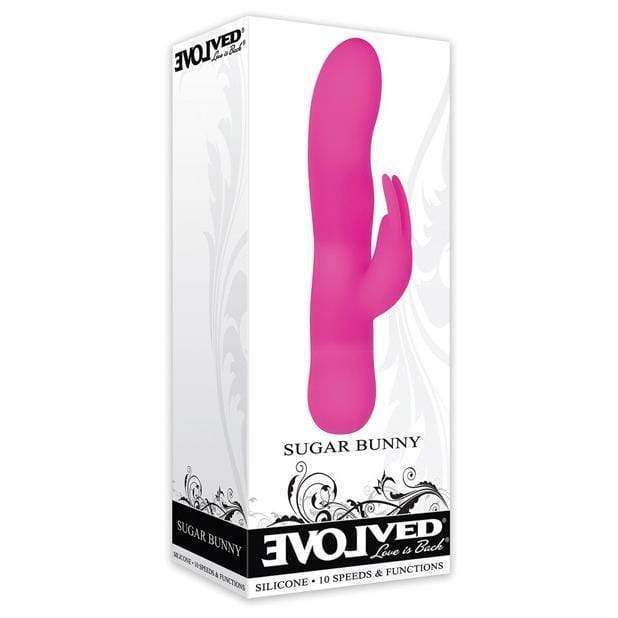 Evolved - Sugar Bunny Rabbit Vibrator (Pink) Rabbit Dildo (Vibration) Non Rechargeable