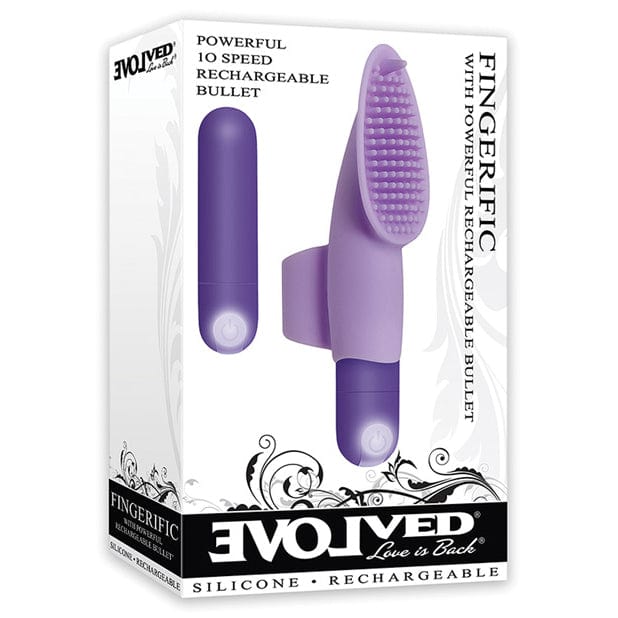 Evolved - Fingerific Rechargeable Bullet Vibrator Clitoral Massager (Purple) Clit Massager (Vibration) Rechargeable 625508760 CherryAffairs