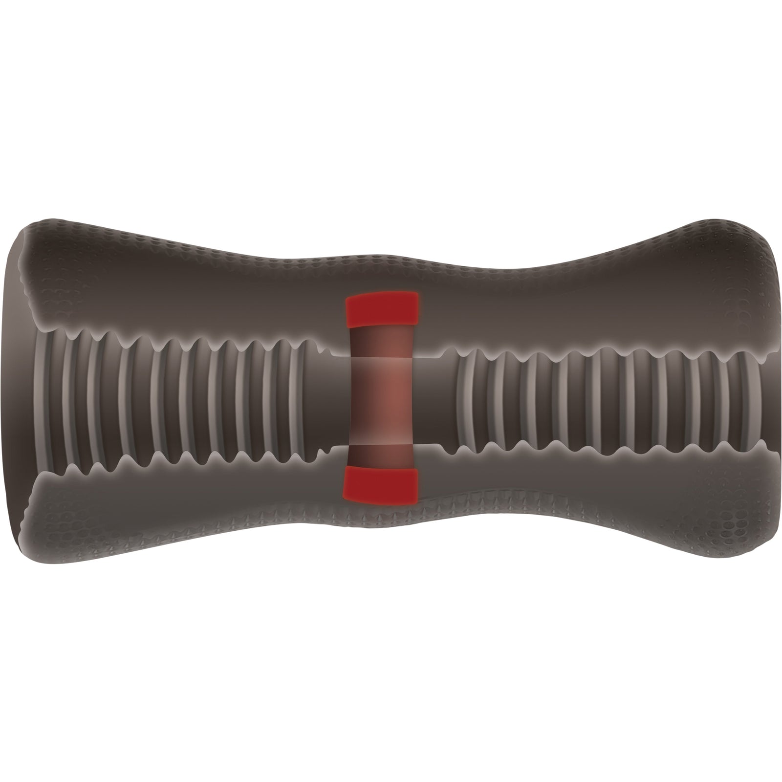 Zero Tolerance - The Vortex Soft Stroker with Vibrating Cock Ring (Black) - Black - Masturbator Soft Stroker (Non