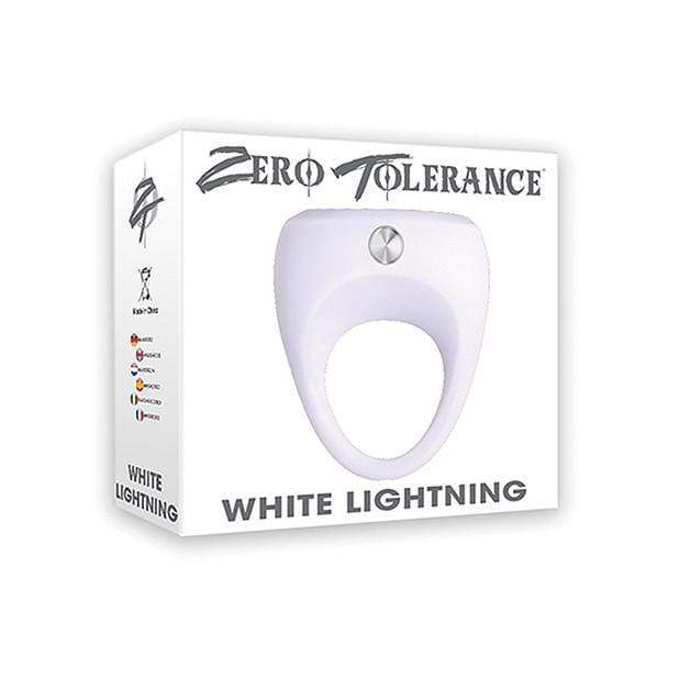 Zero Tolerance - White Lighting Vibrating Cock Ring (White) Silicone Cock Ring (Vibration) Non Rechargeable 844477013299 CherryAffairs