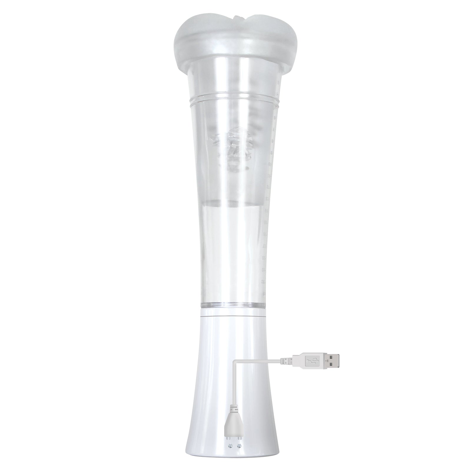 Zero Tolerance - Sucking Good Rechargeable Vacuum Suction Vibrating Masturbator Penis Pump (White) - White