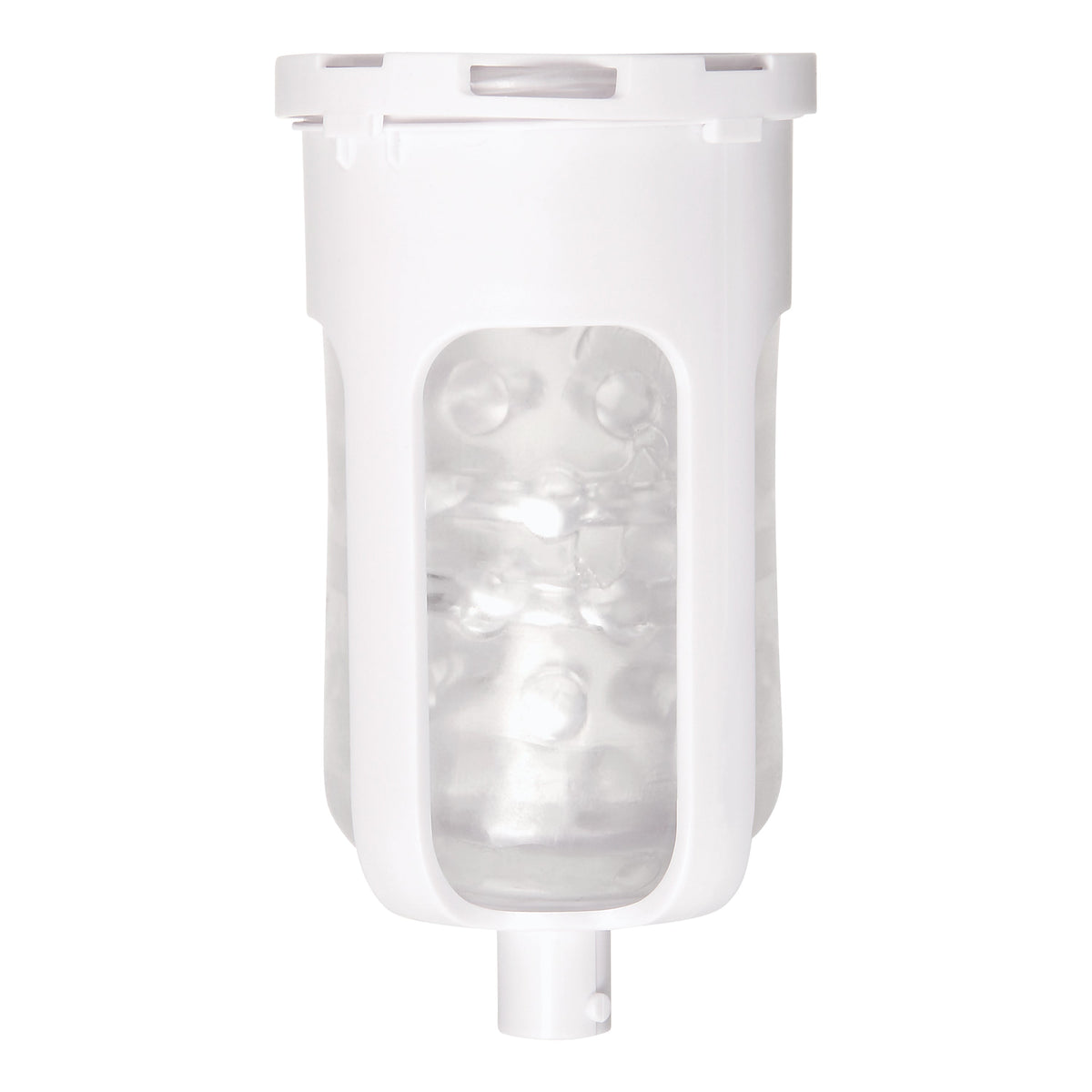 Zero Tolerance - The Thrusting Rechargeable Vibrating Stroker Masturbator (White) - White - Masturbator Vagina