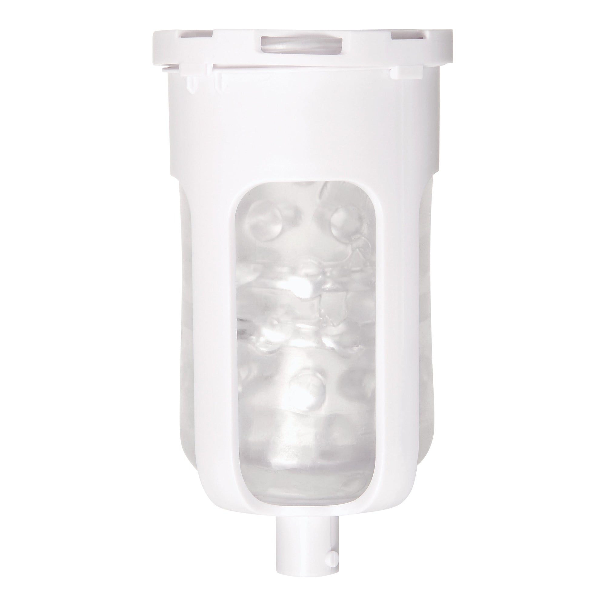 Zero Tolerance - The Thrusting Rechargeable Vibrating Stroker Masturbator (White) - White - Masturbator Vagina