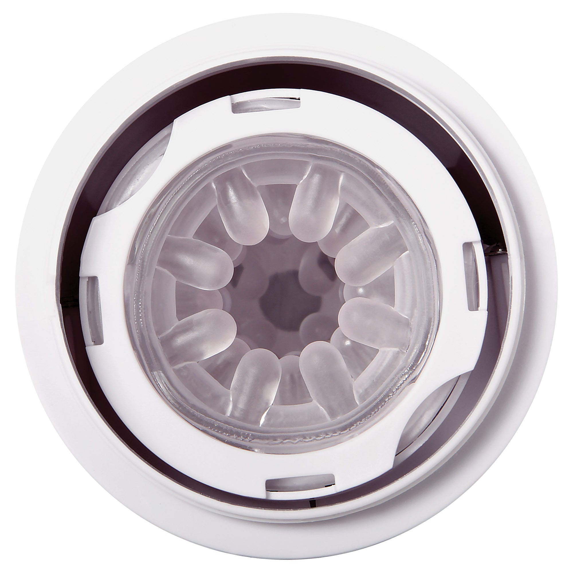 Zero Tolerance - The Thrusting Rechargeable Vibrating Stroker Masturbator (White) - White - Masturbator Vagina