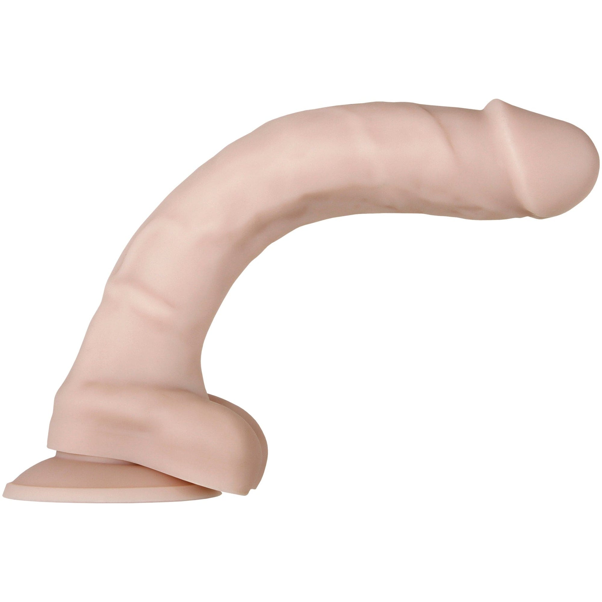 Evolved - Real Supple Silicone Posable Realistic Dildo 10" (Beige) Realistic Dildo with suction cup (Non Vibration) 844477016191 CherryAffairs