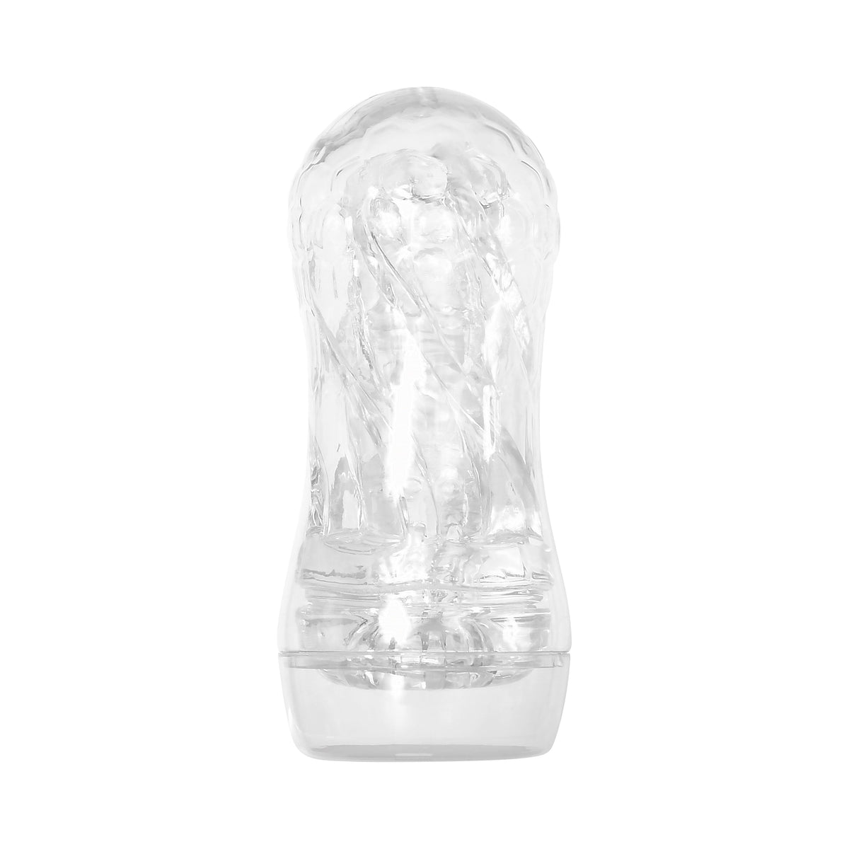 Zero Tolerance - Swirl Squishy Cup Masturbator (Clear) - Clear - Masturbator Resusable Cup (Non Vibration)