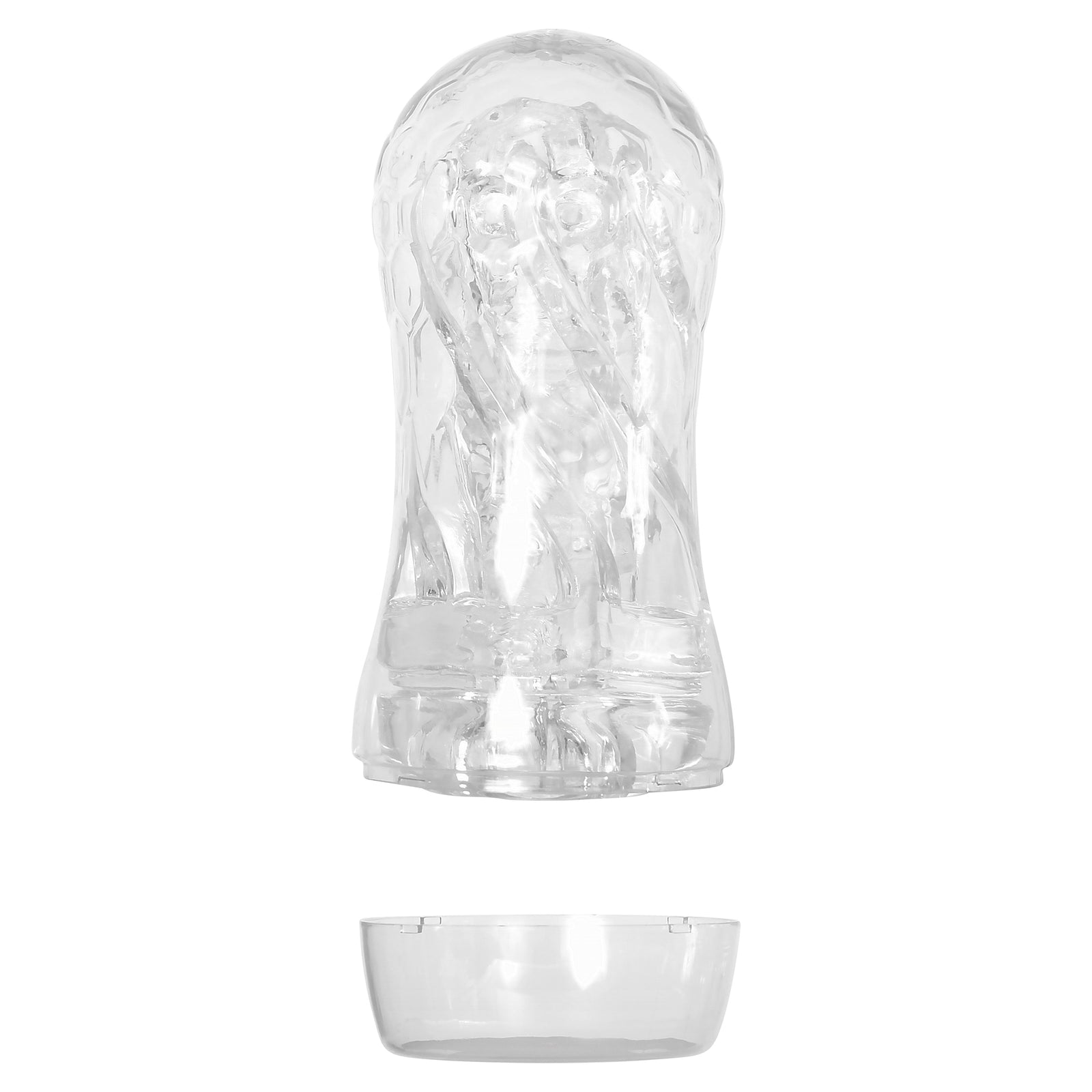 Zero Tolerance - Swirl Squishy Cup Masturbator (Clear) - Clear - Masturbator Resusable Cup (Non Vibration)