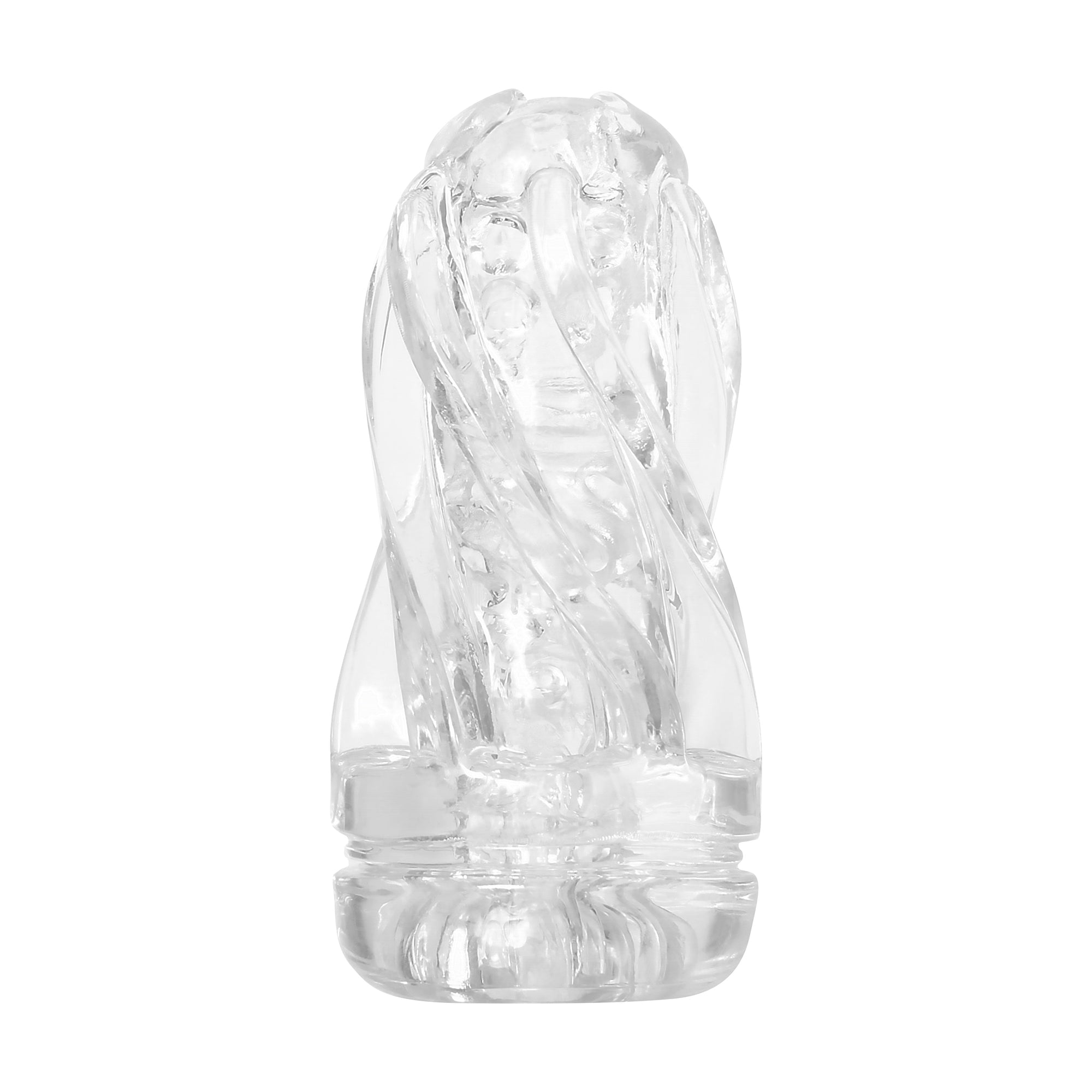 Zero Tolerance - Swirl Squishy Cup Masturbator (Clear) - Clear - Masturbator Resusable Cup (Non Vibration)