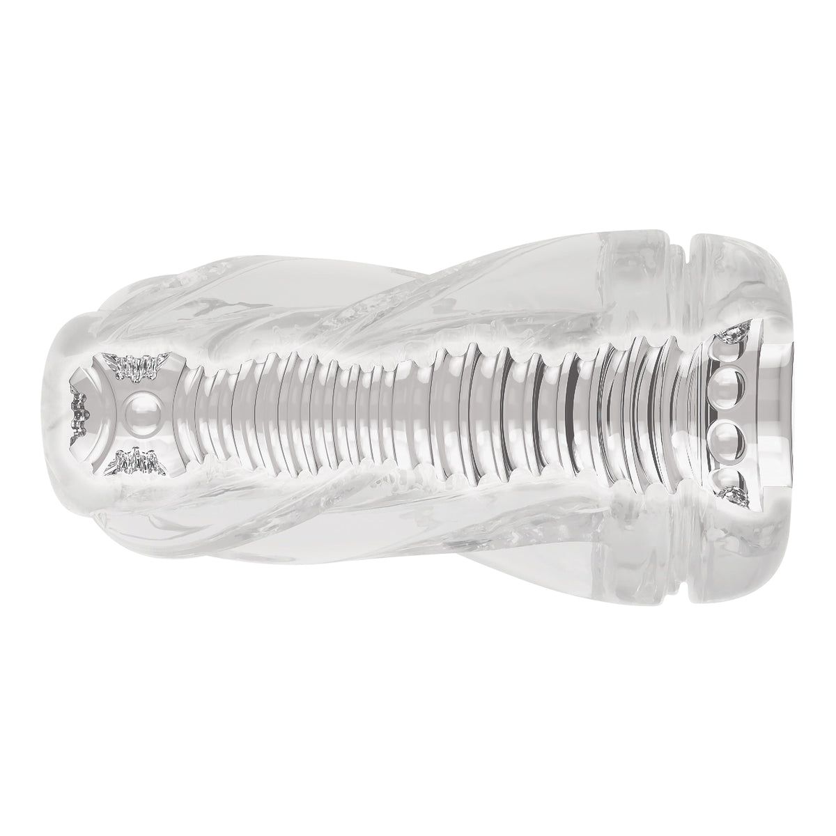 Zero Tolerance - Twist Squishy Cup Masturbator (Clear) - Clear - Masturbator Resusable Cup (Non Vibration)