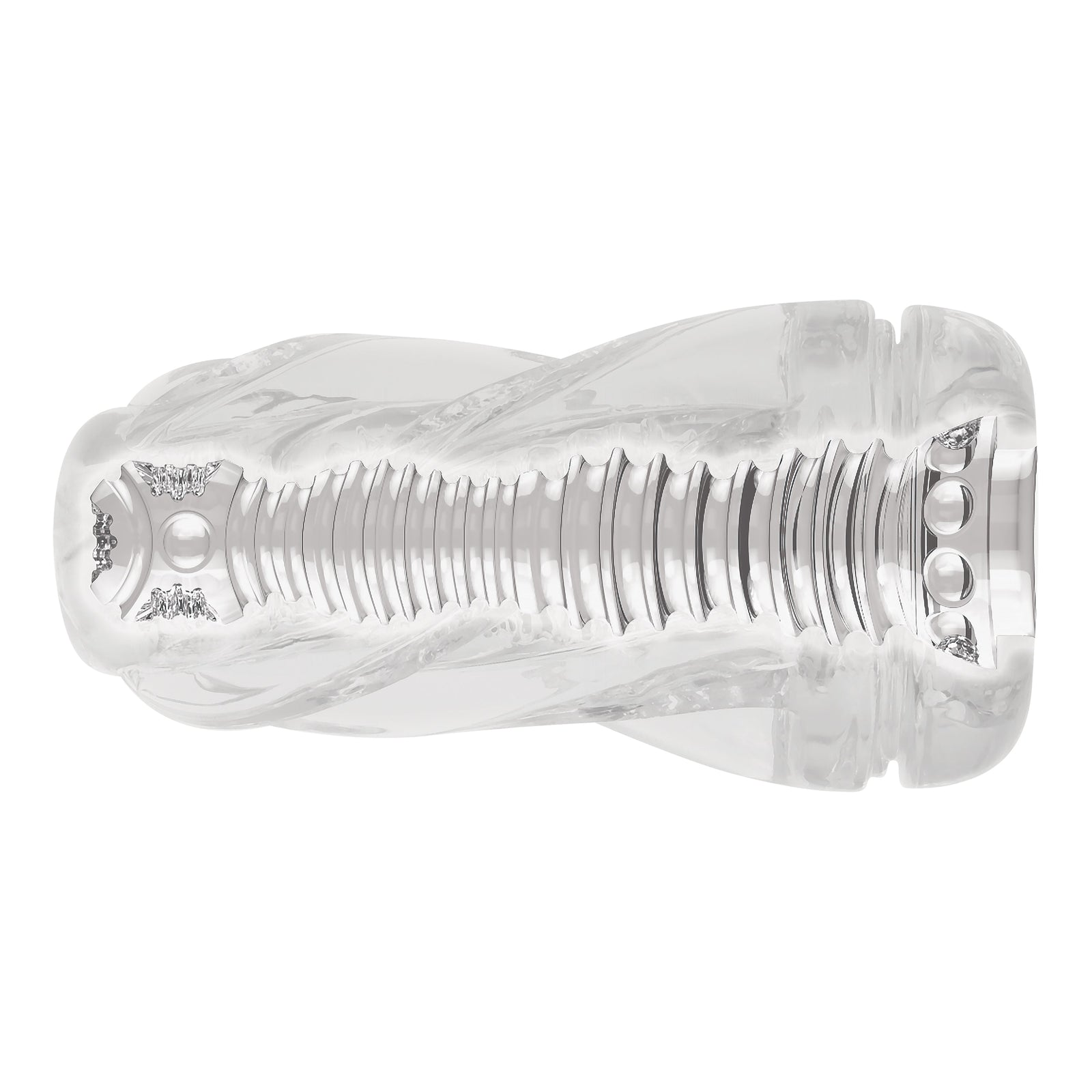 Zero Tolerance - Twist Squishy Cup Masturbator (Clear) - Clear - Masturbator Resusable Cup (Non Vibration)