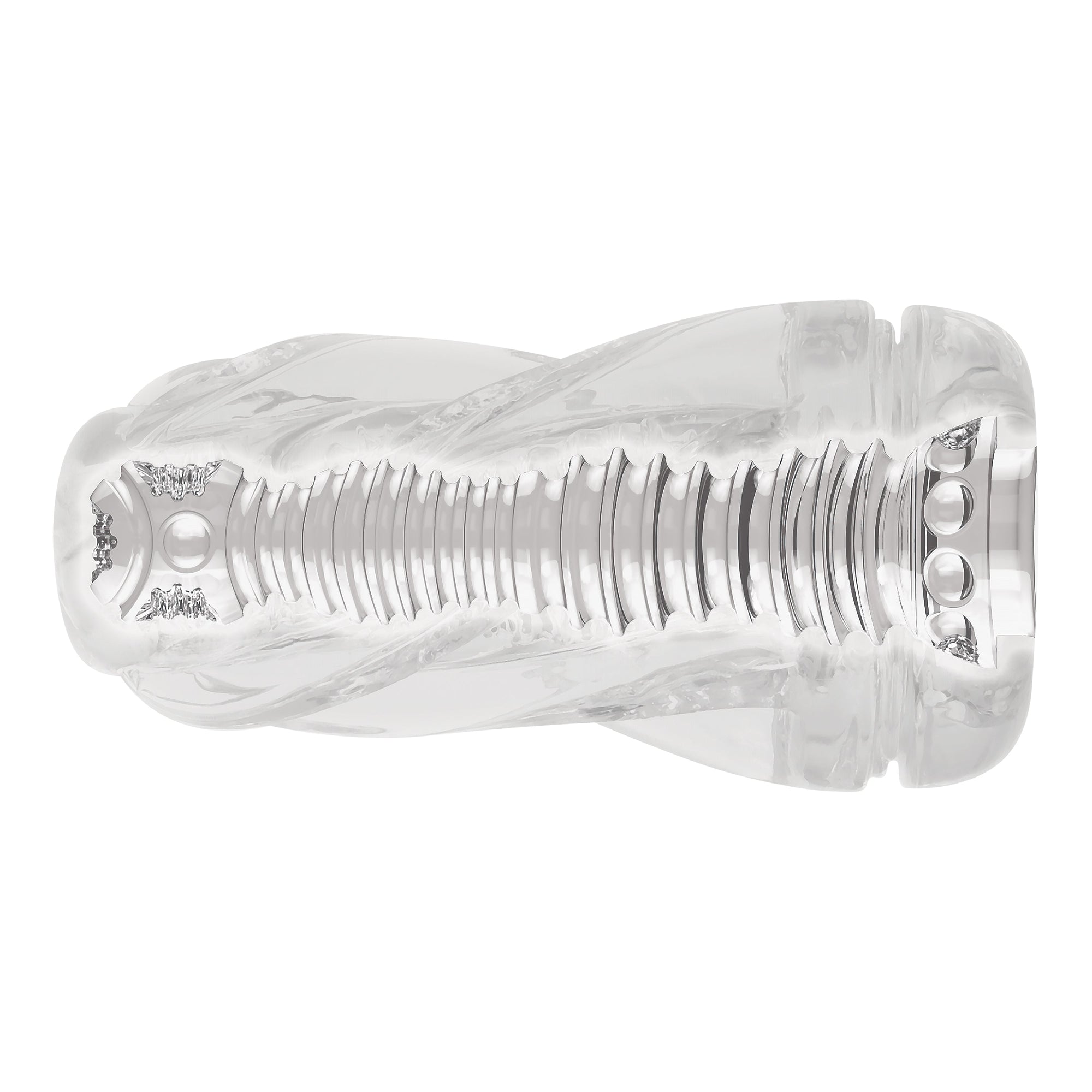 Zero Tolerance - Twist Squishy Cup Masturbator (Clear) - Clear - Masturbator Resusable Cup (Non Vibration)