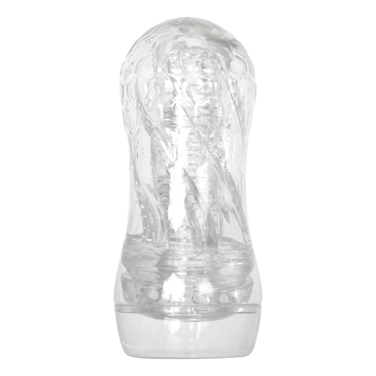 Zero Tolerance - Twist Squishy Cup Masturbator (Clear) - Clear - Masturbator Resusable Cup (Non Vibration)